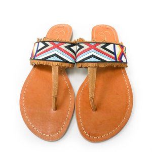 JESSICA SIMPSON NEW Womens Brown Sandals Aztec 8.5